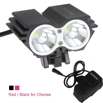 Securitylng Waterproof 1200 Lumens Bike HeadLight 2x XM-L U2 LED Bicycle Headlamp with 4000mAh Battery Pack+Power Adapter
Securitylng Waterproof 1200 Lumens Bike HeadLight 2x XM-L U2 LED Bicycle Headlamp with 4000mAh Battery Pack+Power Adapter
