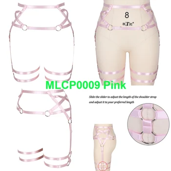 Pentagram Pink Harness Garter Waist Leg Stocking Suspender Belt Strap Elastic Adjust Goth Hollow Out Bondage Underwear for Women 
Pentagram Pink Harness Garter Waist Leg Stocking Suspender Belt Strap Elastic Adjust Goth Hollow Out Bondage Underwear for Women