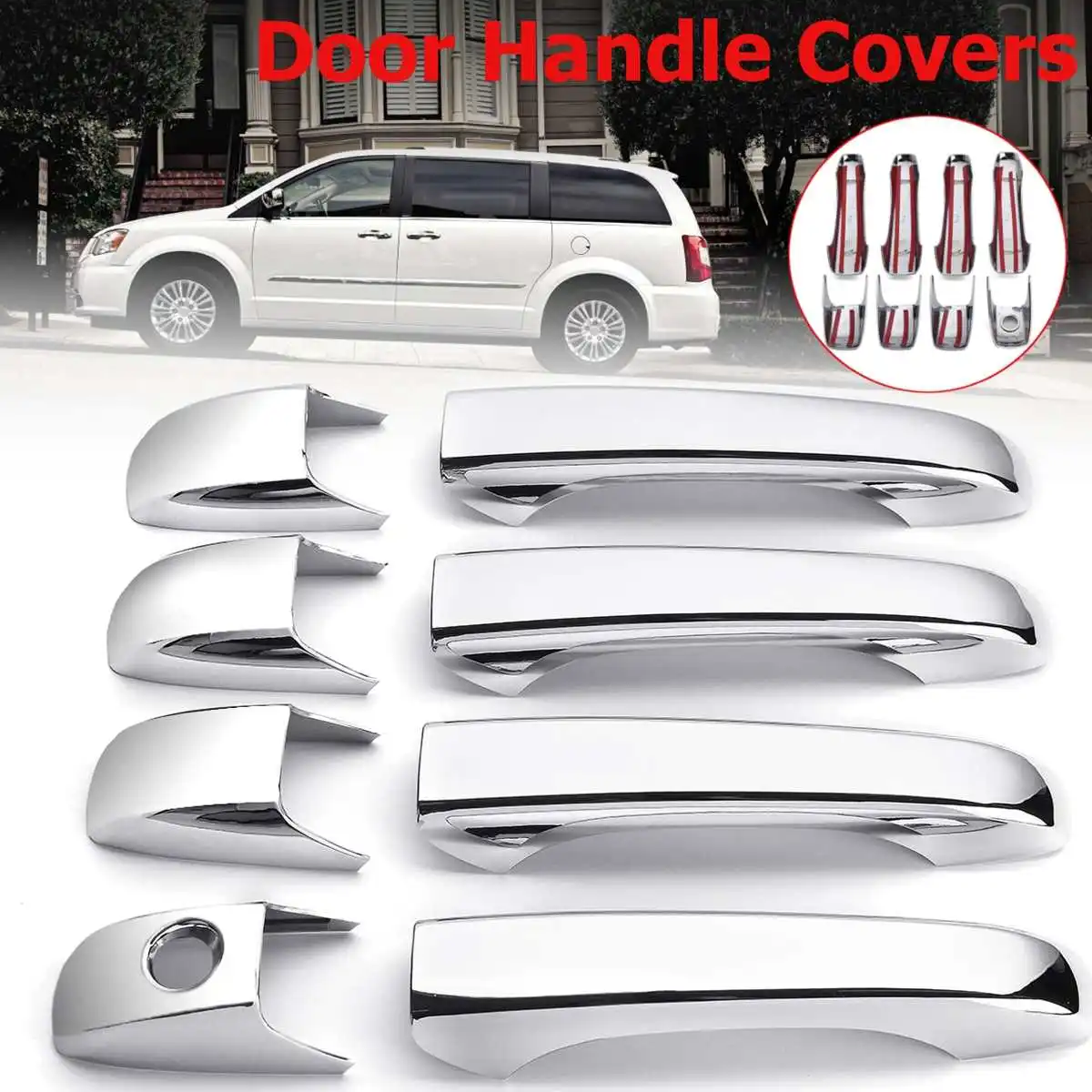 8Pcs Car Exterior ABS Chrome Door Handle Cover Trim Sticker for Dodge Journey Avenger Chrysler 300C Jeep Grand Cherokee
8Pcs Car Exterior ABS Chrome Door Handle Cover Trim Sticker for Dodge Journey Avenger Chrysler 300C Jeep Grand Cherokee
