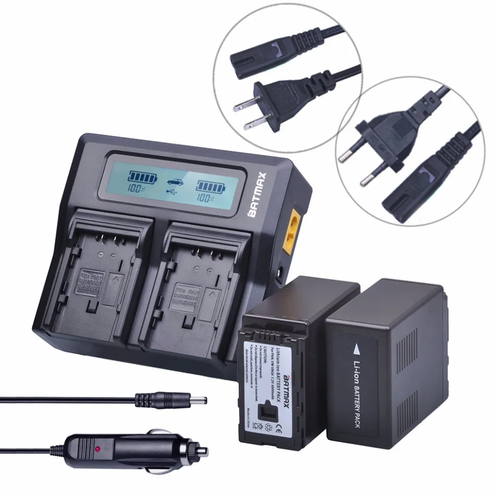 2Pc 6000mAh VW VBG6 VWVBG6 VW-VBG6 Camera Battery+LCD Rapid Dual Charger for Panasonic AG-HMC154ER HMC154GK AGHMC154P AG-AC160A,
2Pc 6000mAh VW VBG6 VWVBG6 VW-VBG6 Camera Battery+LCD Rapid Dual Charger for Panasonic AG-HMC154ER HMC154GK AGHMC154P AG-AC160A,