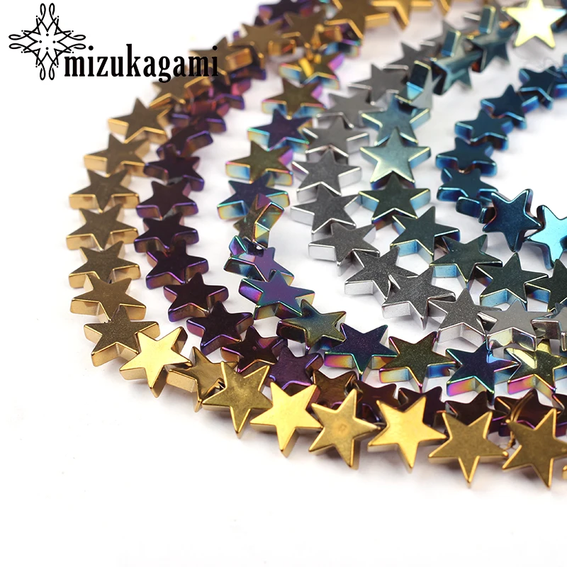 6mm 10mm Natural Hematite Gallstone Beads Colorful Flat Stars Loose Beads For DIY Necklace Jewelry Making Finding Accessories
6mm 10mm Natural Hematite Gallstone Beads Colorful Flat Stars Loose Beads For DIY Necklace Jewelry Making Finding Accessories