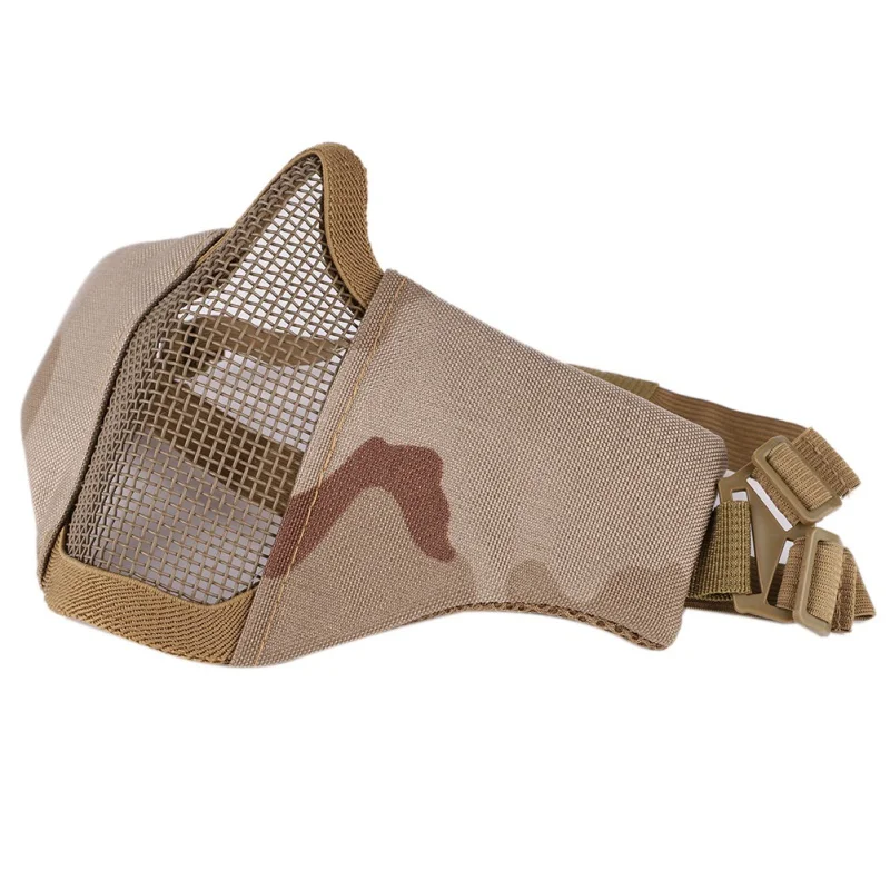 Dropship Tactical Mesh Mask Airsoft mask Shooting games mask Camo Half Face Protective Lower Mask Adult Breathable
Dropship Tactical Mesh Mask Airsoft mask Shooting games mask Camo Half Face Protective Lower Mask Adult Breathable