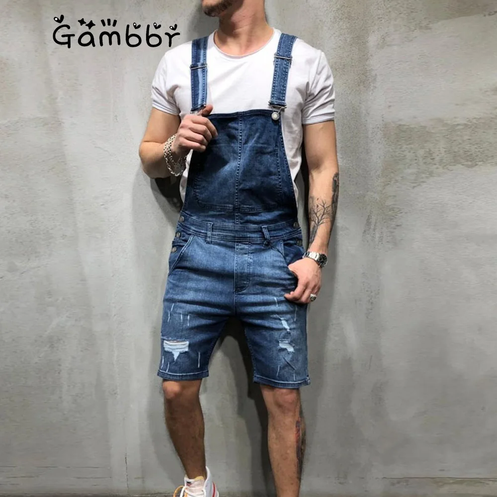 2019 Men Casual Summer Denim Bib Pants Overalls for Male Playsuit Knee Length Hole Ripped Jeans Loose Fashion Shorts Jumpsuits
2019 Men Casual Summer Denim Bib Pants Overalls for Male Playsuit Knee Length Hole Ripped Jeans Loose Fashion Shorts Jumpsuits