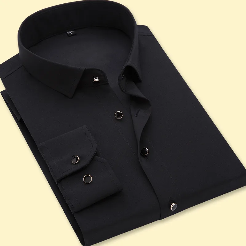 Men's Shirt Solid Color Slim Long Sleeve Men's Shirt Wedding Groomsmen's Shirt Men's Business Office Casual Shirt
Men's Shirt Solid Color Slim Long Sleeve Men's Shirt Wedding Groomsmen's Shirt Men's Business Office Casual Shirt