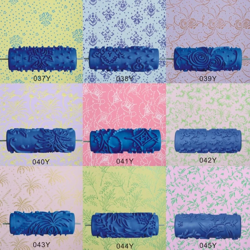 5" Embossed Paint Roller Sleeve Wall Texture Stencil Brush Pattern Decor qiang 5" Embossed Paint Roller Sleeve Wall Texture Stencil Brush Pattern Decor qiang