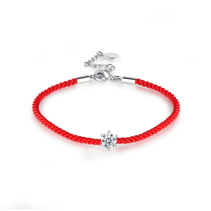 Hot Sell Style Jewelry Thin Red Thread String Rope Bracelet With White Gold-Color Chain and Crystals Bracelet for Lucky Women B1
Hot Sell Style Jewelry Thin Red Thread String Rope Bracelet With White Gold-Color Chain and Crystals Bracelet for Lucky Women B1