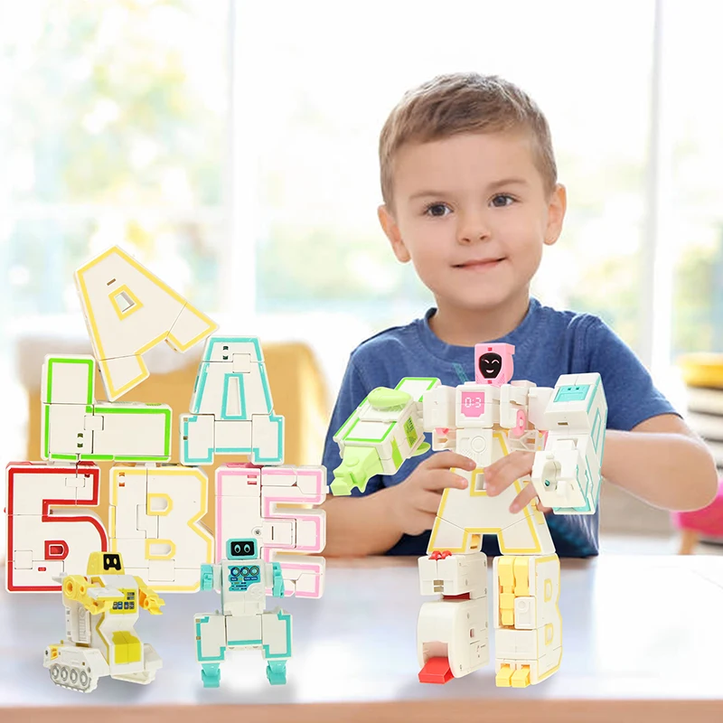 6pcs/set Russian Letters Transform Robot DIY Building Puzzles Deformation Robot Action Figure Puzzle Toy for Kids Boys Gifts
6pcs/set Russian Letters Transform Robot DIY Building Puzzles Deformation Robot Action Figure Puzzle Toy for Kids Boys Gifts