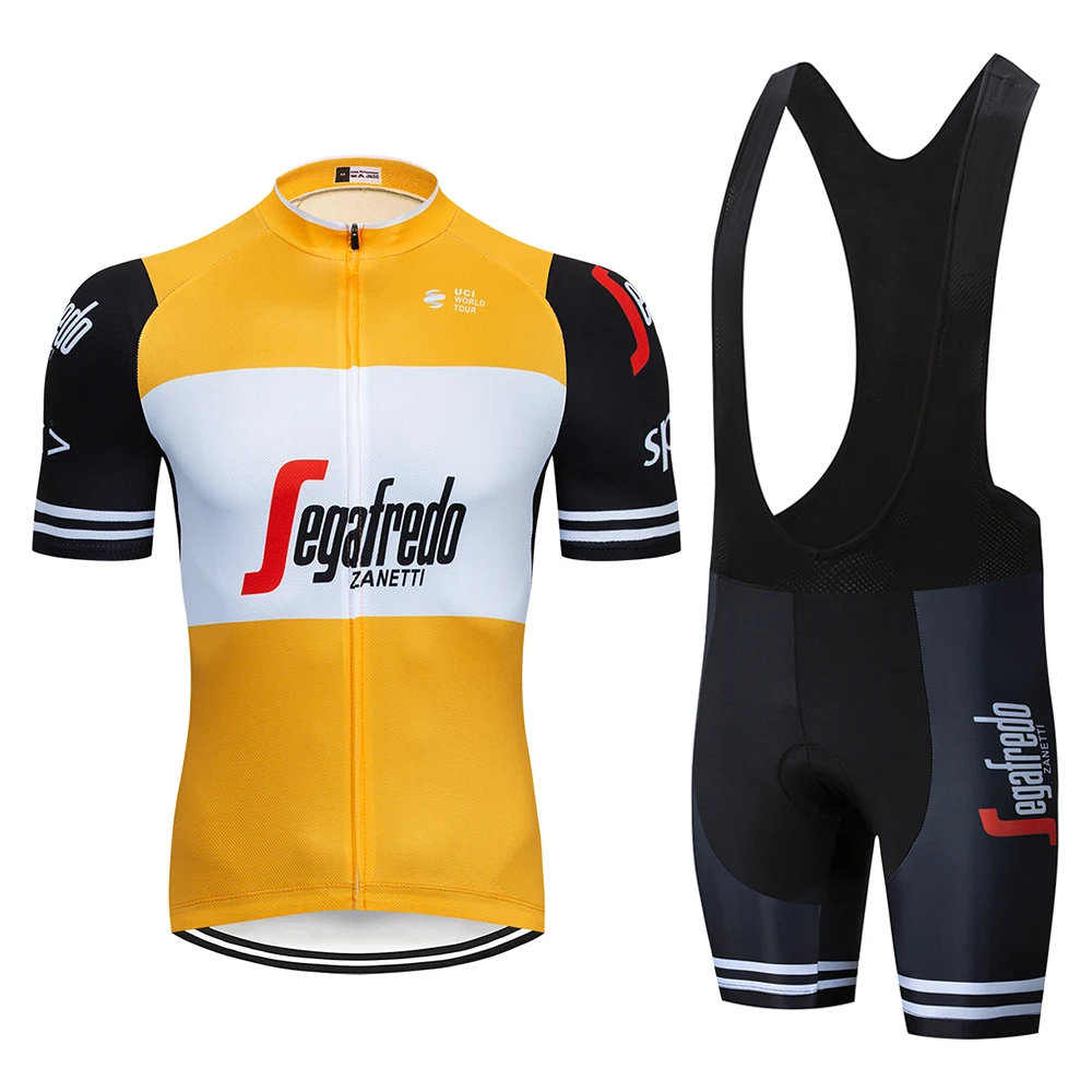 2019 Cycling Clothing yellow treking pro team Short sleeve summer cycling clothing Breathable and quick-drying Strap suit
2019 Cycling Clothing yellow treking pro team Short sleeve summer cycling clothing Breathable and quick-drying Strap suit