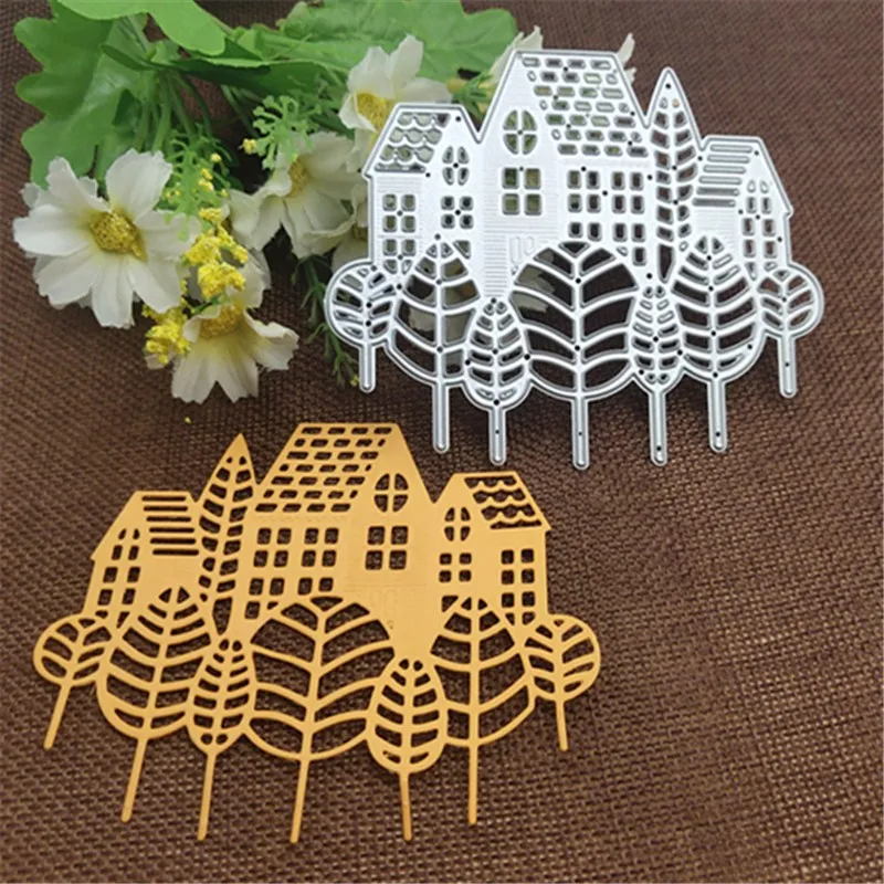 2019 New Forest Village House Tree Metal Cutting Dies Scrapbooking Metal Cutting Dies Craft Stamps die Cut Embossing Card Make
2019 New Forest Village House Tree Metal Cutting Dies Scrapbooking Metal Cutting Dies Craft Stamps die Cut Embossing Card Make