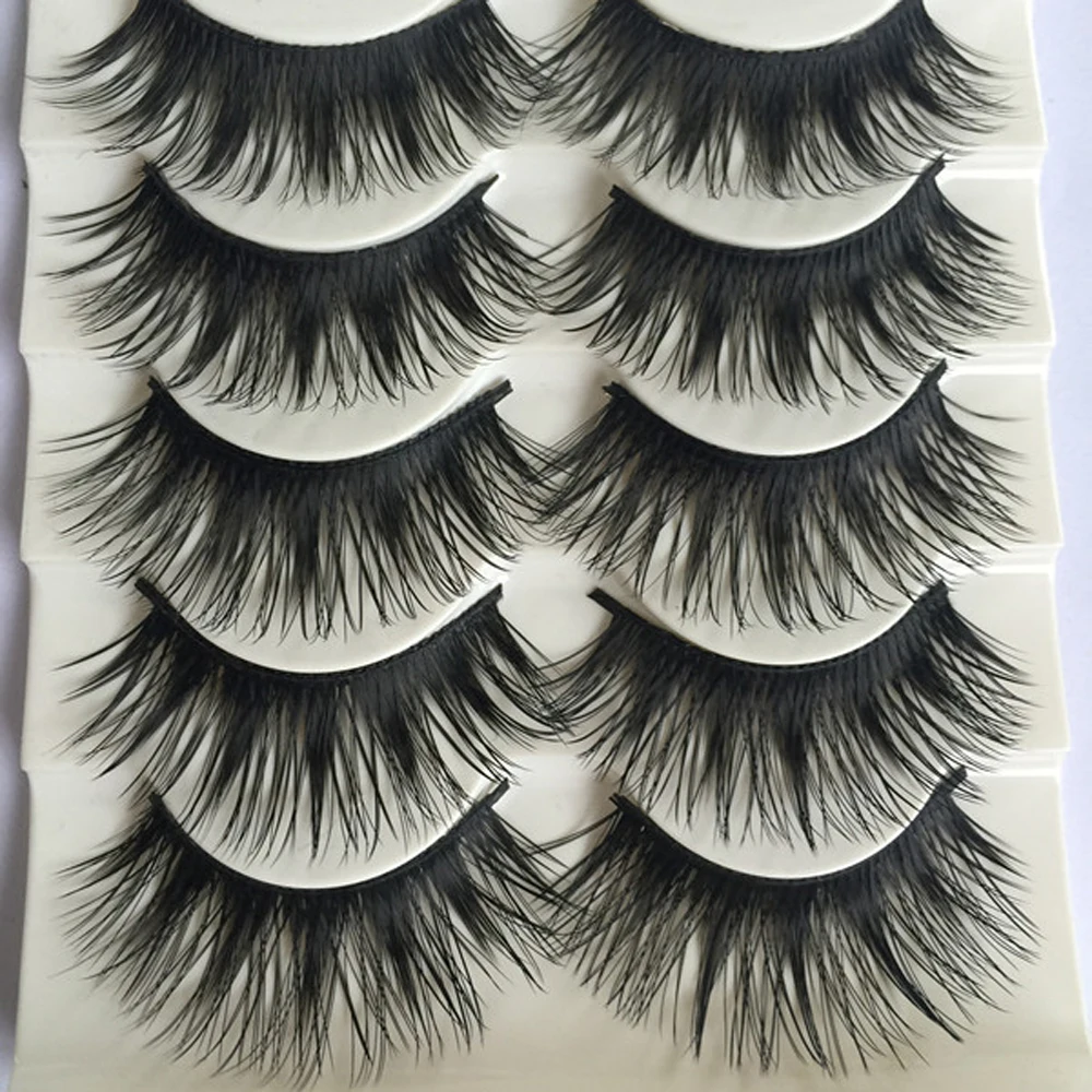 Popular 5 Pairs/set Beauty Thick Long eyelashes Makeup False Eyelashes Black Nautral Handmade Eye Lashes Extension
Popular 5 Pairs/set Beauty Thick Long eyelashes Makeup False Eyelashes Black Nautral Handmade Eye Lashes Extension