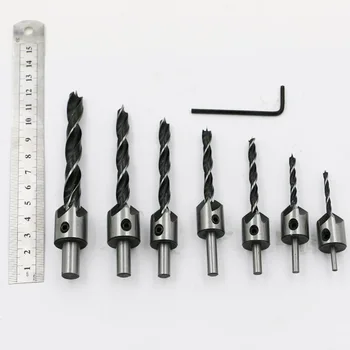 8pcs 5 Flute Countersink Drills Bit HSS Drills Bit Reamer Set For Woodworking Chamfer 3-10mm
8pcs 5 Flute Countersink Drills Bit HSS Drills Bit Reamer Set For Woodworking Chamfer 3-10mm