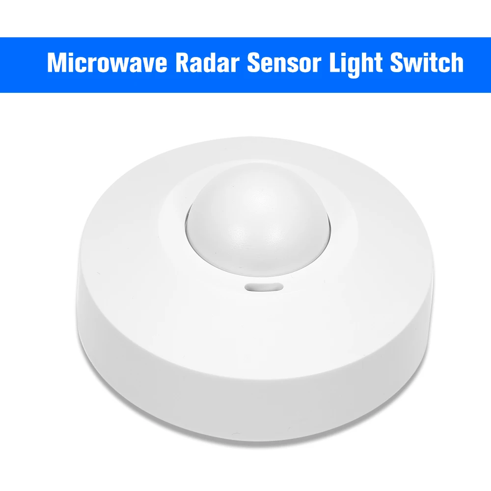 Microwave Radar Sensor Light Switch Ceiling Occupancy PIR Body Motion Detector 360 Degree Time Setting 5.8GHz HF Systerm
Microwave Radar Sensor Light Switch Ceiling Occupancy PIR Body Motion Detector 360 Degree Time Setting 5.8GHz HF Systerm