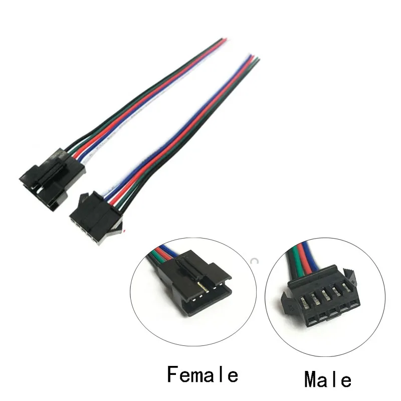 1 пара 5pin SM разъем провода светодиодные разъемы для SMD 5050 RGBW RGBWW светодиодов