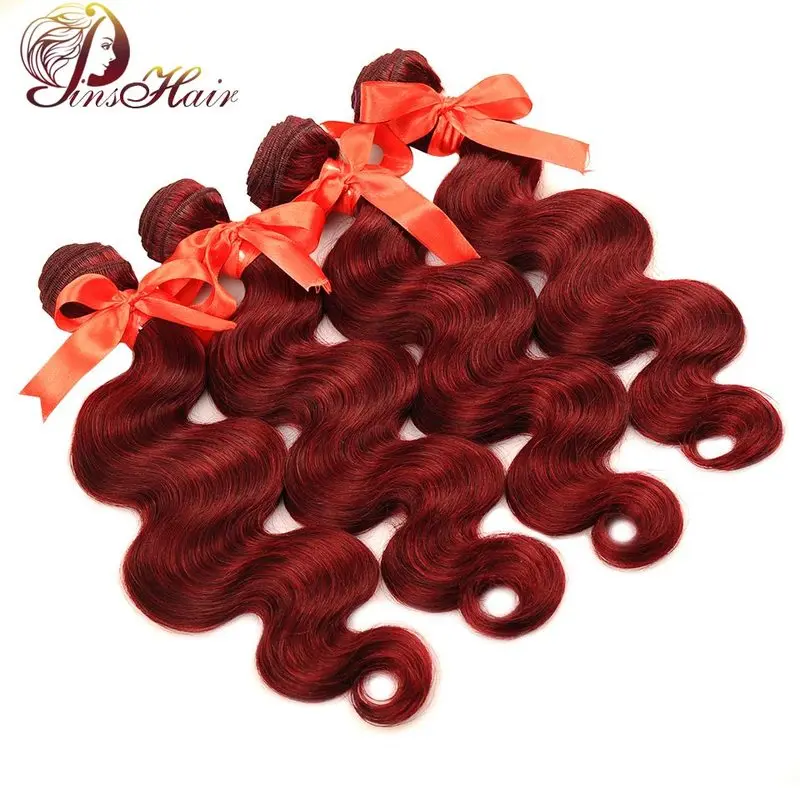 Pinshair 99J 1B Burgundy Brazilian Body Wave Hair Extensions 100% Human Hair Weave Bundles Non-Remy Hair 1/4 Bundles 10-26 Inch
Pinshair 99J 1B Burgundy Brazilian Body Wave Hair Extensions 100% Human Hair Weave Bundles Non-Remy Hair 1/4 Bundles 10-26 Inch