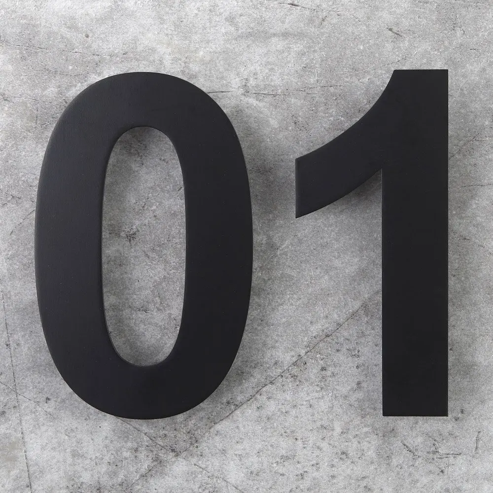 12 Inch Floating House Numbers Door Sign Mounted, Stainless Steel 18-8 Matte Black
12 Inch Floating House Numbers Door Sign Mounted, Stainless Steel 18-8 Matte Black