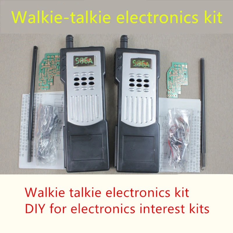 2018 new arivl 2SET/lot Half duplex walkie-talkie kits Walkie talkie electronics kit DIY for electronics interest kits
2018 new arivl 2SET/lot Half duplex walkie-talkie kits Walkie talkie electronics kit DIY for electronics interest kits