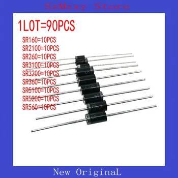 1LOT=90PCS Diode SR160 SR2100 SR260 SR3100 SR3200 SR360 SR5100 SR5200 SR560 9valuesX10PCS=90PCS
1LOT=90PCS Diode SR160 SR2100 SR260 SR3100 SR3200 SR360 SR5100 SR5200 SR560 9valuesX10PCS=90PCS