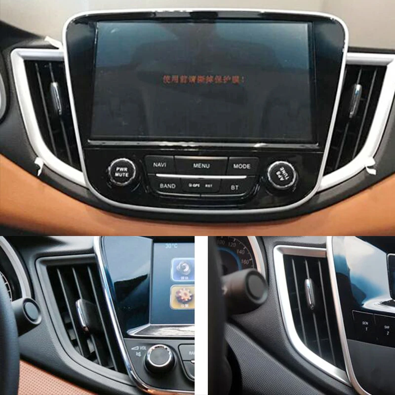 For Chevrolet CAVALIER 2017 2018 2019 accessories styling ABS Chrome Car front Air Condition outlet Vent frame Cover Trim
For Chevrolet CAVALIER 2017 2018 2019 accessories styling ABS Chrome Car front Air Condition outlet Vent frame Cover Trim