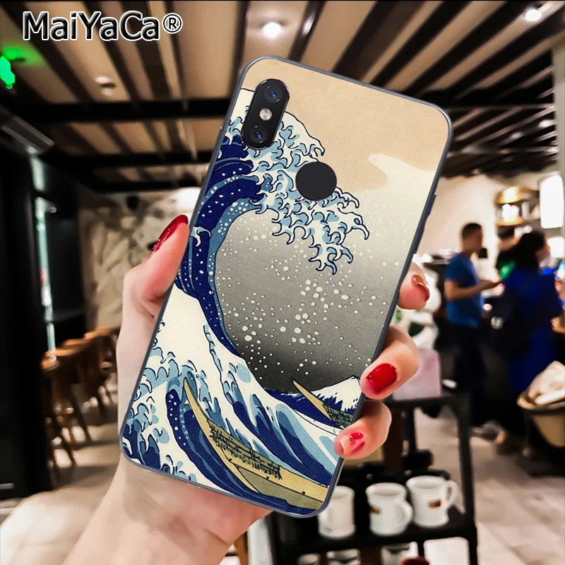 Van Gogh Art Spray Strry night Wave Art Japanese Crane