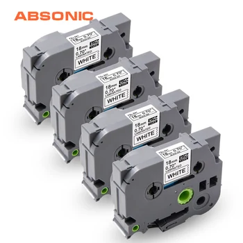 Absonic 4PCS TZe-241 Compatible for Brother P-touch Label Tape TZe241 TZ241 18mm Black on White Brother Label Printer LabelMaker
Absonic 4PCS TZe-241 Compatible for Brother P-touch Label Tape TZe241 TZ241 18mm Black on White Brother Label Printer LabelMaker