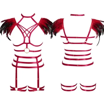 Body Harness Harajuku Elastic Bra Strappy Harness Women Stockings Suspender Garter Belts Punk Lingerie Adjust Sexy Party Wear
Body Harness Harajuku Elastic Bra Strappy Harness Women Stockings Suspender Garter Belts Punk Lingerie Adjust Sexy Party Wear