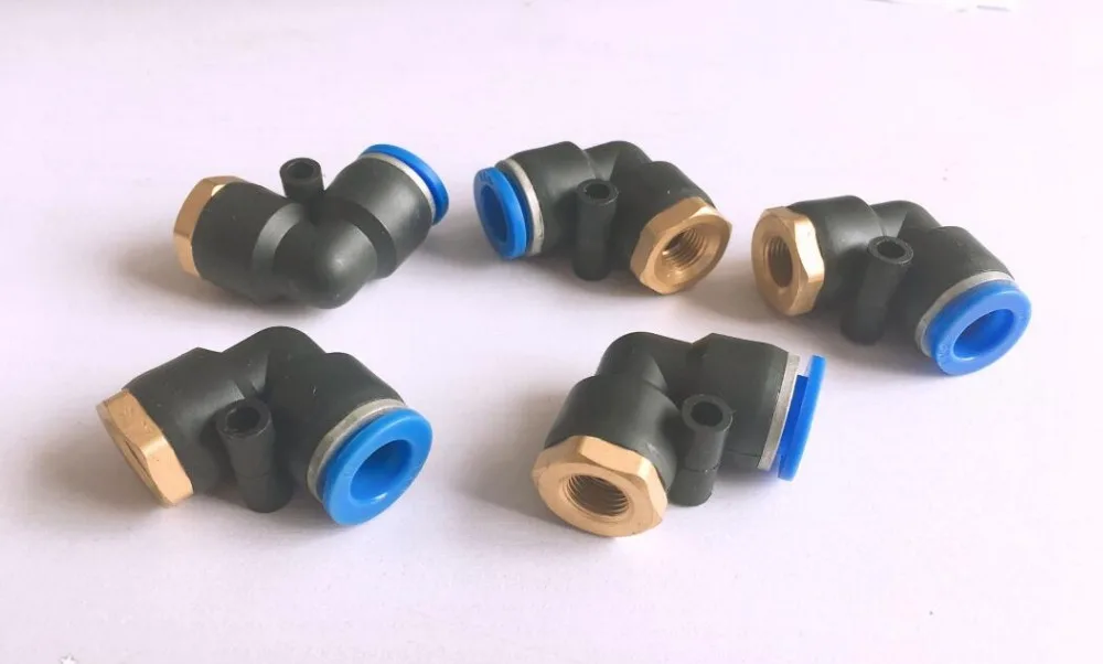 

1pcs L Shaped Pneumatic Fitting PLF16-04 Pneumatic quick plunger pipe joint PLF internal thread elbow