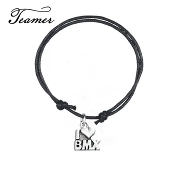 Teamer Korean Wax Cord Wrap Bracelet Adjustable Message Pendant Bracelets Wording I lOVE BMX Gifts 5pcs/lot Colorful
Teamer Korean Wax Cord Wrap Bracelet Adjustable Message Pendant Bracelets Wording I lOVE BMX Gifts 5pcs/lot Colorful