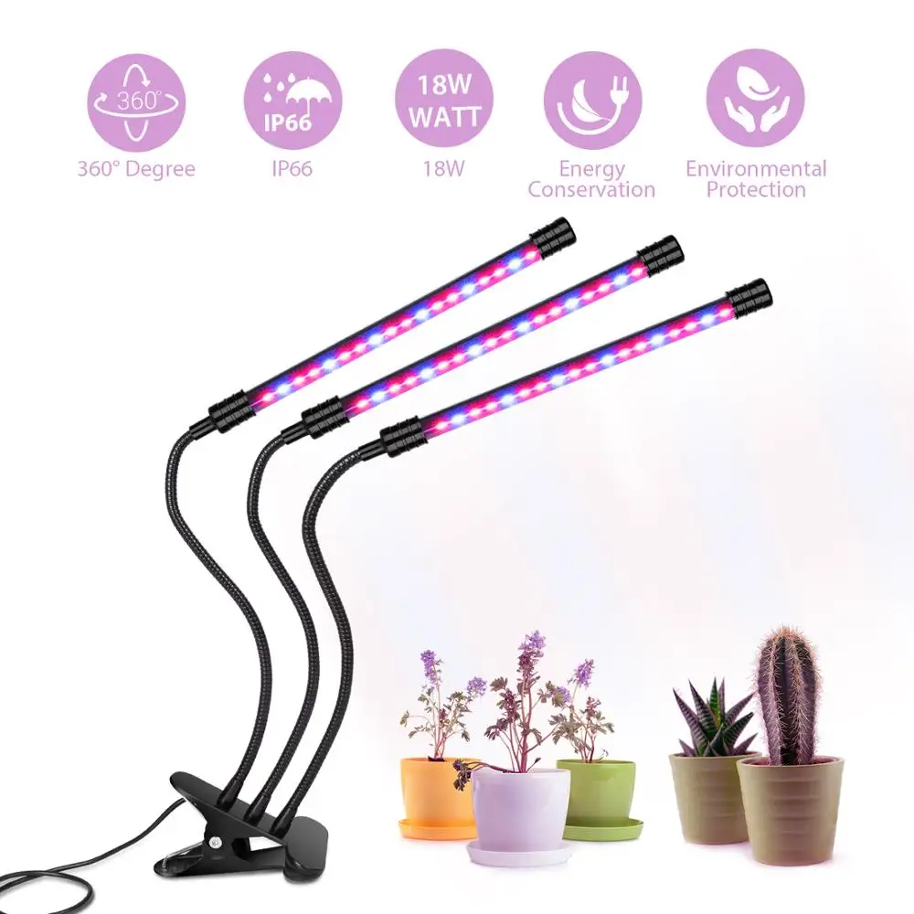 Светодиодный светильник USB для выращивания растений светодиодный полный спектр