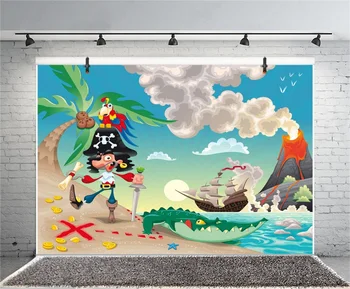 Laeacco Cartoon Pirate Captain Boat Baby Birthday Party Backdrops Photographic Backgrounds For Photo Studio Home Wall Decor
Laeacco Cartoon Pirate Captain Boat Baby Birthday Party Backdrops Photographic Backgrounds For Photo Studio Home Wall Decor