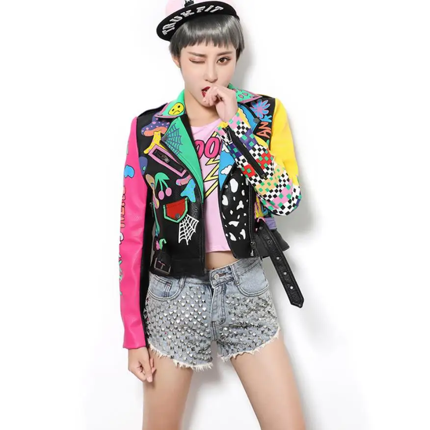 Hit color Leather jackets 2019 Spring Thailand fashion brand graffiti printing cartton locomotive Pu leather jacket wj231
Hit color Leather jackets 2019 Spring Thailand fashion brand graffiti printing cartton locomotive Pu leather jacket wj231