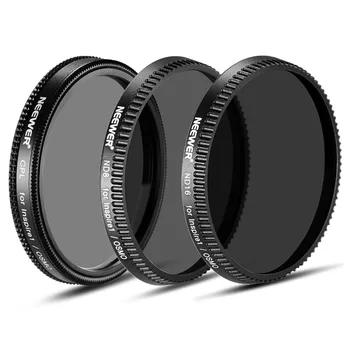 Neewer 3Pcs Filter Set for DJI OSMO/Inspire 1:Polarizer Filter+ND8 Neutral Density Filter+ND16 Neutral Density Filter
Neewer 3Pcs Filter Set for DJI OSMO/Inspire 1:Polarizer Filter+ND8 Neutral Density Filter+ND16 Neutral Density Filter