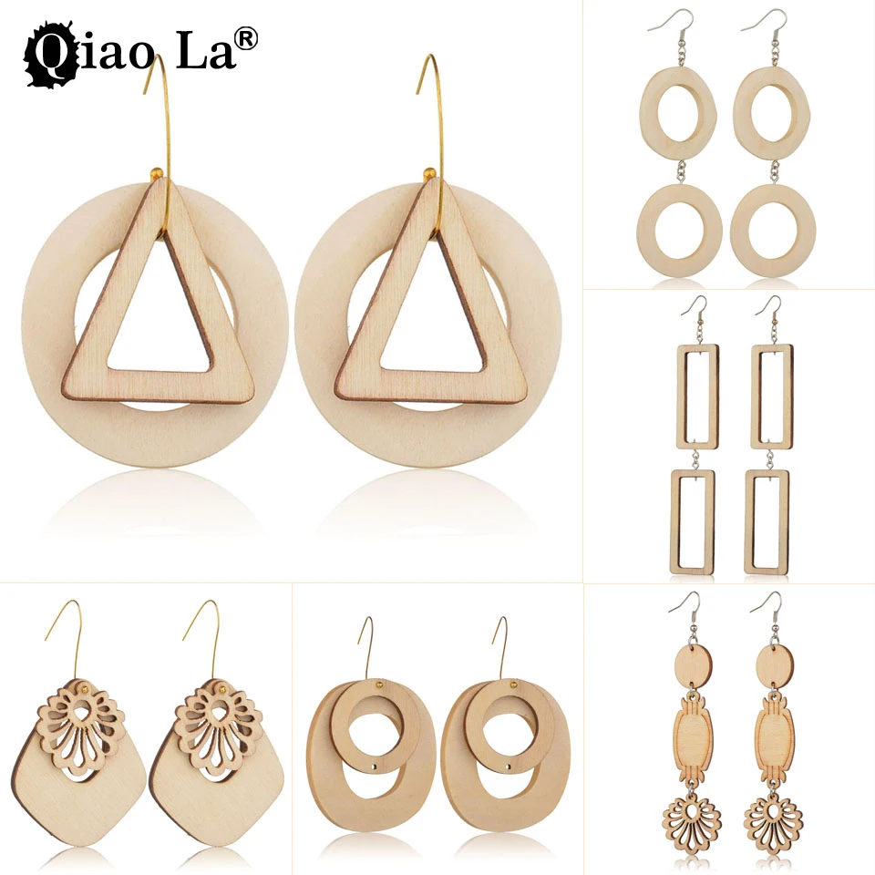 Qiao La Wood Pendant Earrings Vintage National Wind Geometric Regular Triangle Round Wood Pendant Earrings Wholesale Price
Qiao La Wood Pendant Earrings Vintage National Wind Geometric Regular Triangle Round Wood Pendant Earrings Wholesale Price