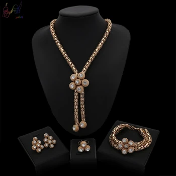 Yulaili Top Quality Flower Unique Designer Graceful Elegance Two Color Jewelry Set For Women Wedding Party
Yulaili Top Quality Flower Unique Designer Graceful Elegance Two Color Jewelry Set For Women Wedding Party
