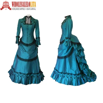 18th Century French Noble style Vintage Bustle Handmade Mermaid Victorian Dresses Costume Dresses
18th Century French Noble style Vintage Bustle Handmade Mermaid Victorian Dresses Costume Dresses