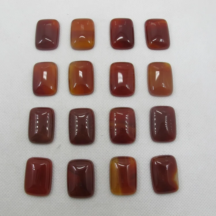 

Wholesale Natural Red Carnelian Agate Bead Cabochon,18x25mm Rectangle Gem stone Jewelry Cabochon Stone Ring Face 5pcs/lot