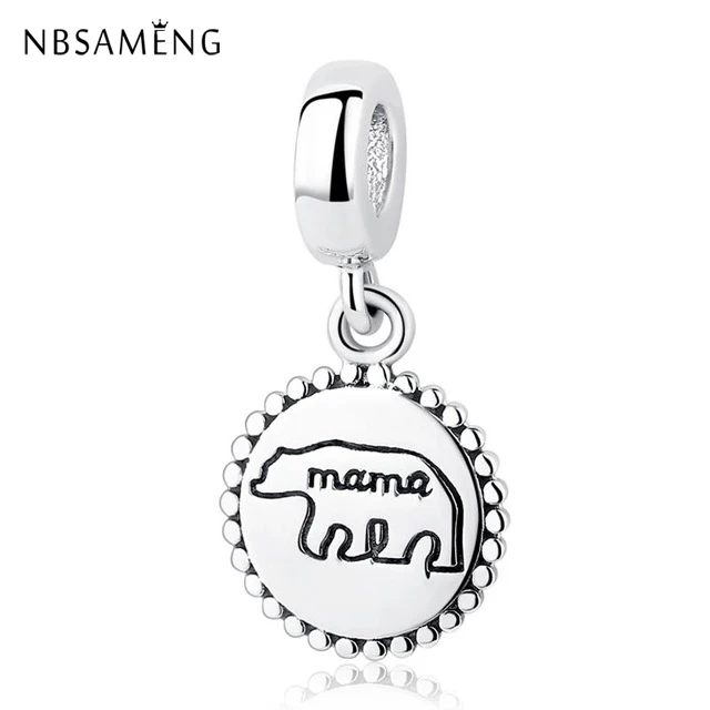 NBSAMENG 925 Sterling Silver Bead Mama Bear Pendant Love Mother Family Charms Fit Original Pandora Bracelets Women DIY Jewelry
NBSAMENG 925 Sterling Silver Bead Mama Bear Pendant Love Mother Family Charms Fit Original Pandora Bracelets Women DIY Jewelry