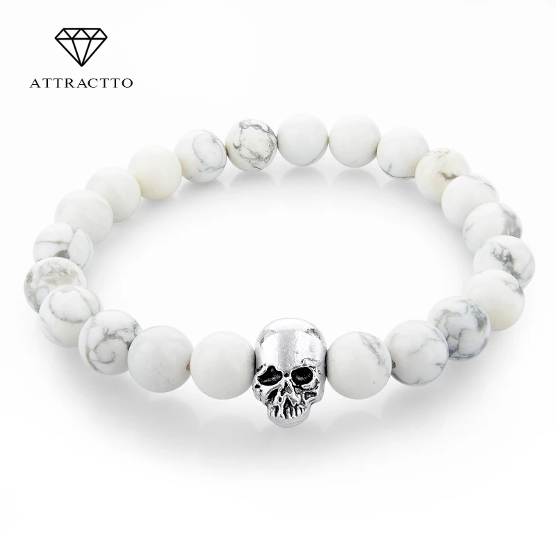 ATTRACTTO New Handmade Natural Stone Skull Bracelets&Bangles Lava Beads Charm Bracelets For Women Men Jewelry Bracelet SBR150172
ATTRACTTO New Handmade Natural Stone Skull Bracelets&Bangles Lava Beads Charm Bracelets For Women Men Jewelry Bracelet SBR150172