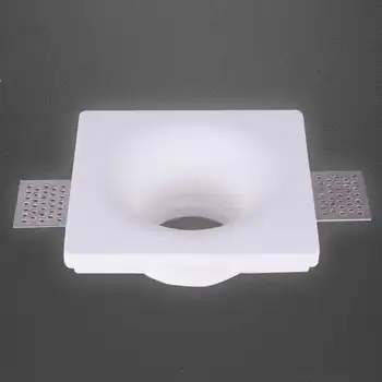 Handmade paintable led down light fixture, Trimless Gypsum down light, seamless gesso down lamp, square spot light, 144pcs/lot
Handmade paintable led down light fixture, Trimless Gypsum down light, seamless gesso down lamp, square spot light, 144pcs/lot