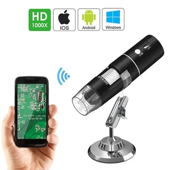 WiFi Digital Microscope Handheld Portable 2MP 1000X Digital Microscope USB Charging 8 LED Electron Microscope Endoscope Camera
WiFi Digital Microscope Handheld Portable 2MP 1000X Digital Microscope USB Charging 8 LED Electron Microscope Endoscope Camera