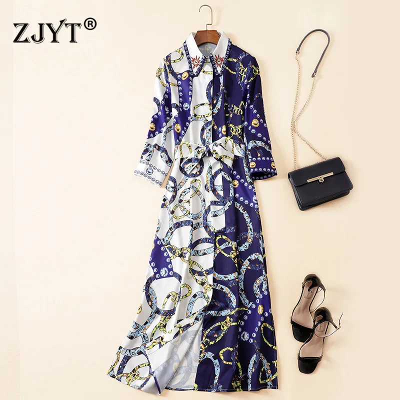Fashion Runway Designer Summer Autumn Dress Women New Beading Collar Geometric Color Block Casual Shirt Dresses robe femme
Fashion Runway Designer Summer Autumn Dress Women New Beading Collar Geometric Color Block Casual Shirt Dresses robe femme