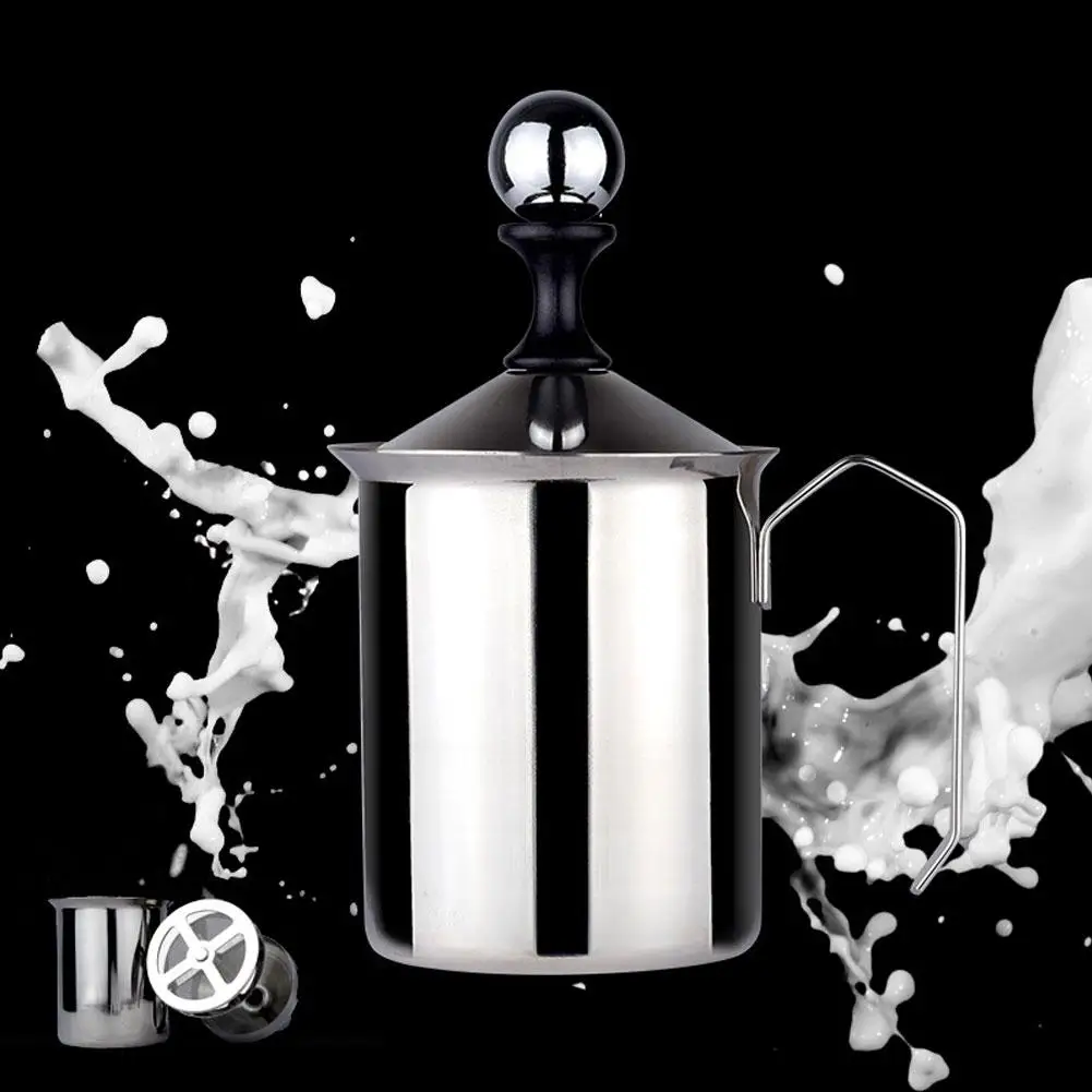 500ml Manual Double Mesh Head Latte Milk Foam Maker Coffee Cream Whisking Milk Frother
500ml Manual Double Mesh Head Latte Milk Foam Maker Coffee Cream Whisking Milk Frother