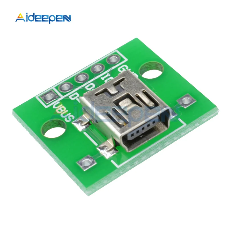2Pcs/lot Mini USB to 2.54mm Converter Adapter PCB Board For DIY Power Supply And Signal Transmission Phone Test
2Pcs/lot Mini USB to 2.54mm Converter Adapter PCB Board For DIY Power Supply And Signal Transmission Phone Test