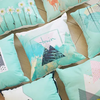 Short Plush Cushion Cover Warm Mint Green Cushion Cover Nordic Mountain Leaf Flower pattern Home Deco Fall Pillow Cover 45*45cm
Short Plush Cushion Cover Warm Mint Green Cushion Cover Nordic Mountain Leaf Flower pattern Home Deco Fall Pillow Cover 45*45cm