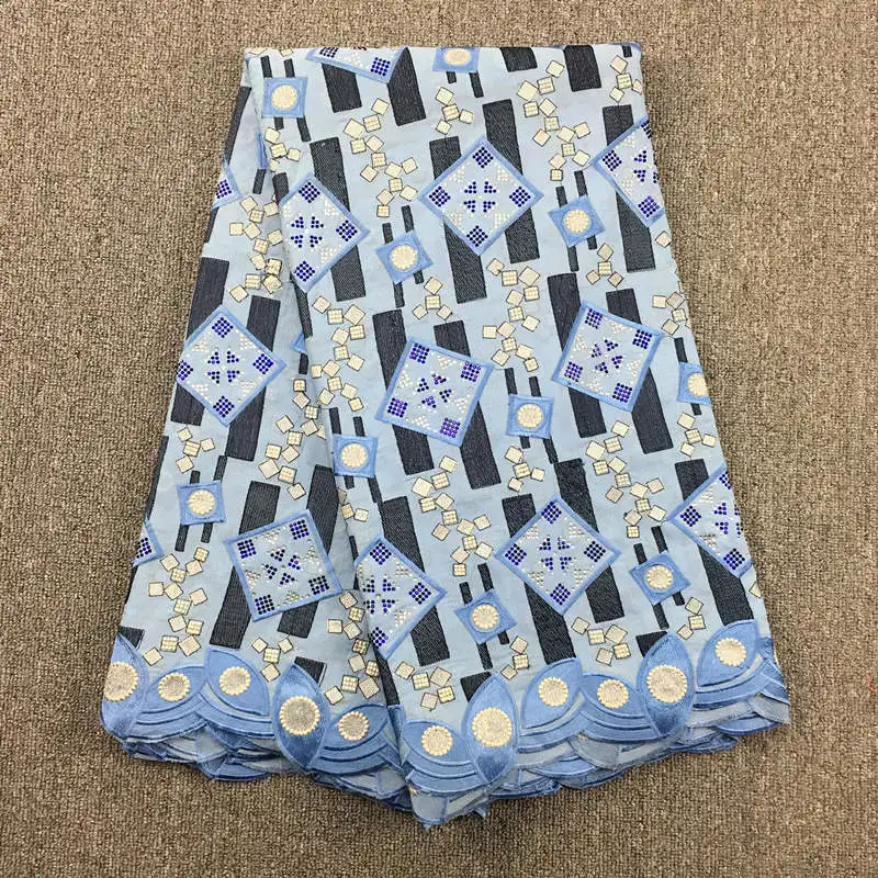 Hot sale sky blue with navy blue dubai african lace fabric 100% cotton fabric with stones 025 5yds for party
Hot sale sky blue with navy blue dubai african lace fabric 100% cotton fabric with stones 025 5yds for party