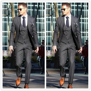 2020 Custom Made 3 Piece Groomsmen Latest Coat Pant Designs Groom Tuxedo Grey Casual Men Suits Slim Fit Wedding Best Man Blazer
2020 Custom Made 3 Piece Groomsmen Latest Coat Pant Designs Groom Tuxedo Grey Casual Men Suits Slim Fit Wedding Best Man Blazer