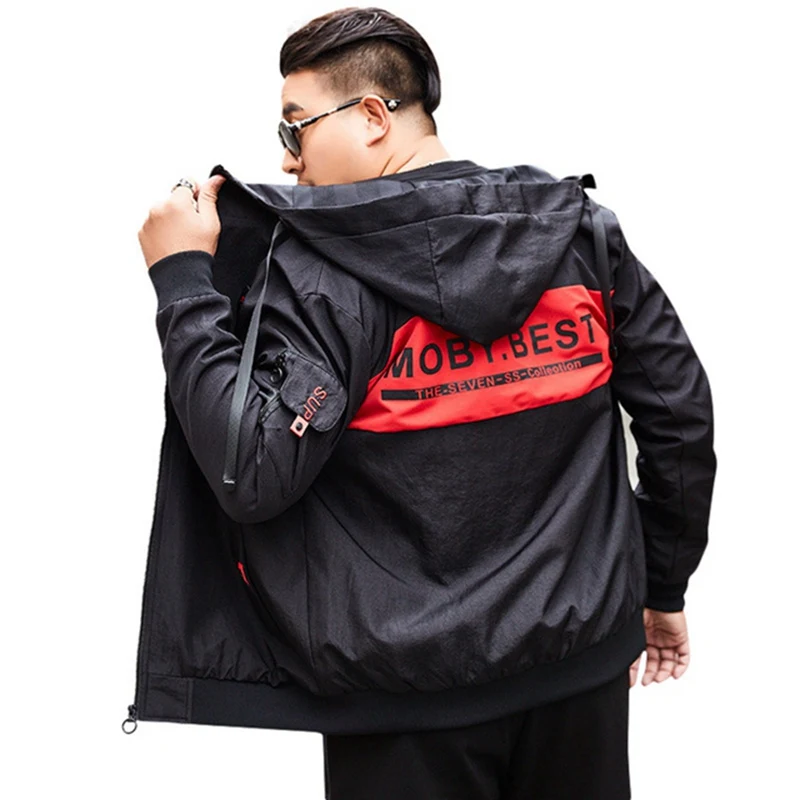 Increase casual loose jacket fashion large size jacket hooded 2018 new trend handsome young
Increase casual loose jacket fashion large size jacket hooded 2018 new trend handsome young