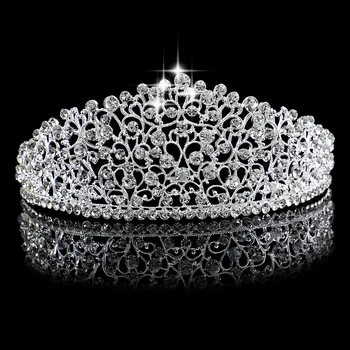 Gorgeous Silver Color Big Wedding Diamante Pageant Tiaras Hairband Crystal Bridal Crowns For Brides Hair Jewelry Headpiece
Gorgeous Silver Color Big Wedding Diamante Pageant Tiaras Hairband Crystal Bridal Crowns For Brides Hair Jewelry Headpiece