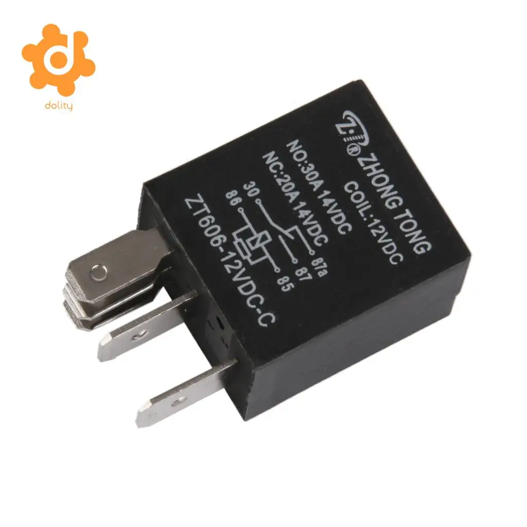 Car Truck Auto Automotive DC 12V 20A/30A AMP SPDT Relay Relays 5 Pin 5P High 40A coil capacity
