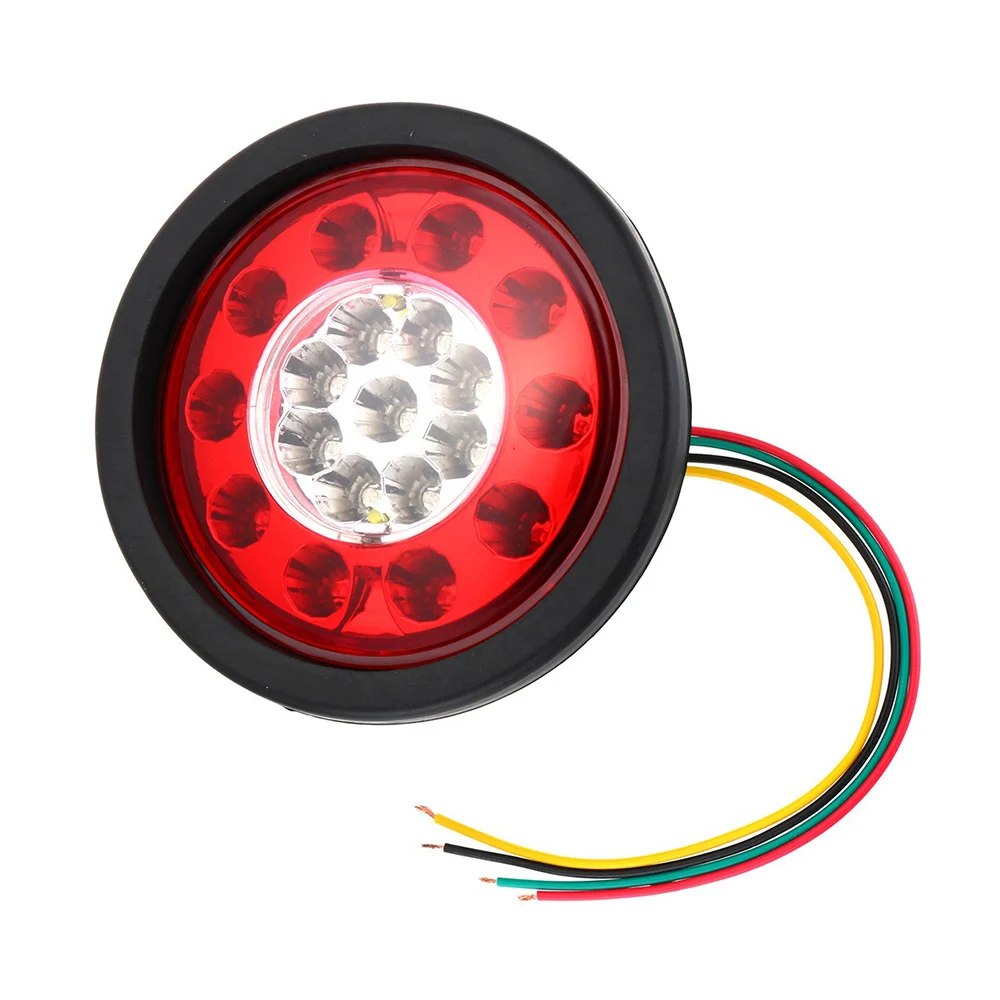 1 Pcs 19 LED Car Rear Tail Light Stop Brake Light Round Rubber Ring Lamp for 12V/24V Truck Trailer Vehicle HEHEMM
1 Pcs 19 LED Car Rear Tail Light Stop Brake Light Round Rubber Ring Lamp for 12V/24V Truck Trailer Vehicle HEHEMM