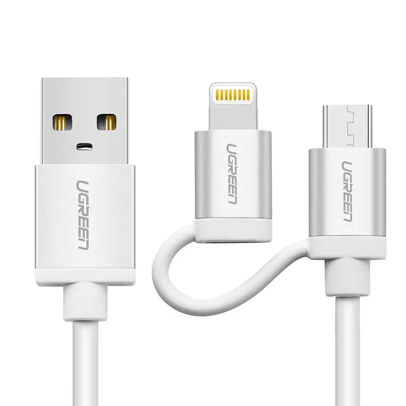 Ugreen Micro USB Sync Data Charging Cable 2-in-1